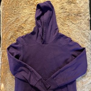 Women's Purple Tek Gear Ultrasoft Fleece Hoodie with Front Pocket